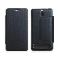 Cover Flip a Portafoglio in Ecopelle per Sony Xperia E1 (Nero)
