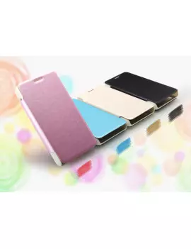 Cover Flip a Portafoglio in Ecopelle per Sony Xperia E1 (Nero)