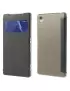 Cover Flip a Portafoglio S-View in Ecopelle per Sony Xperia Z2 L50W (Grigio)