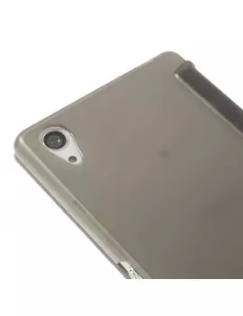 Cover Flip a Portafoglio S-View in Ecopelle per Sony Xperia Z2 L50W (Grigio)