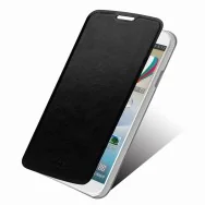 Cover Flip a Portafoglio in Ecopelle per LG Optimus G Pro E985 E980 F240K (Nero)