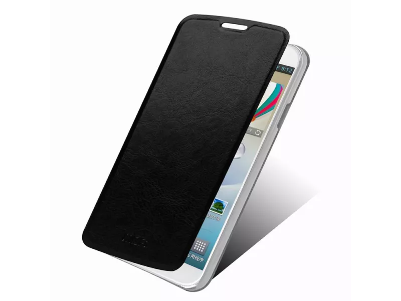 Cover Flip a Portafoglio in Ecopelle per LG Optimus G Pro E985 E980 F240K (Nero)