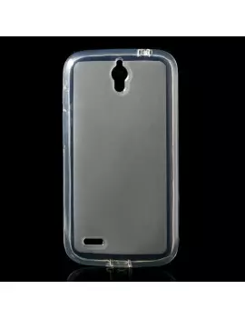 Cover in TPU con Tappo Antipolvere per Huawei Ascend G610 Grigio
