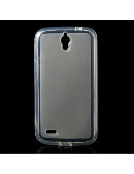 Cover in TPU con Tappo Antipolvere per Huawei Ascend G610 (Grigio)