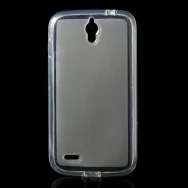 Cover in TPU con Tappo Antipolvere per Huawei Ascend G610 (Grigio)