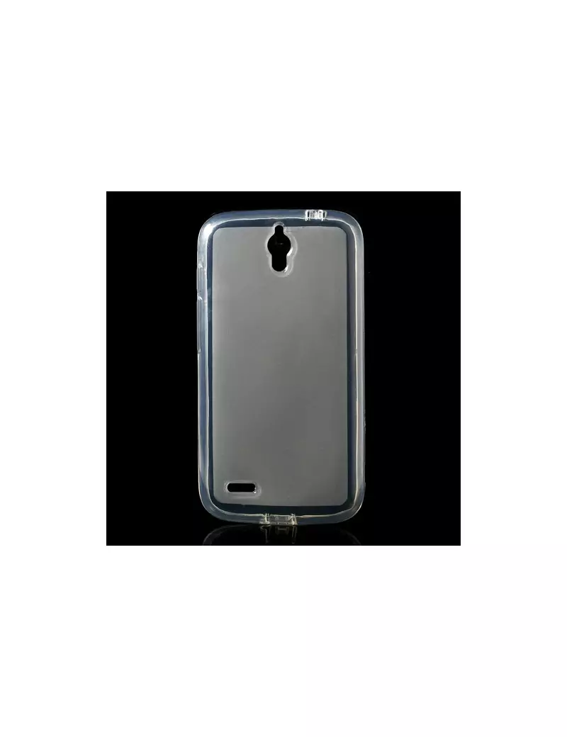 Cover in TPU con Tappo Antipolvere per Huawei Ascend G610 Grigio