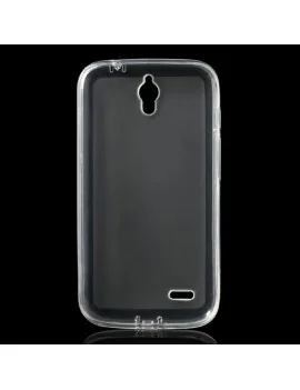 Cover in TPU con Tappo Antipolvere per Huawei Ascend G610 (Grigio)
