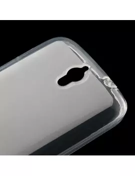 Cover in TPU con Tappo Antipolvere per Huawei Ascend G610 Grigio