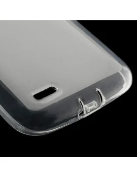 Cover in TPU con Tappo Antipolvere per Huawei Ascend G610 (Grigio)