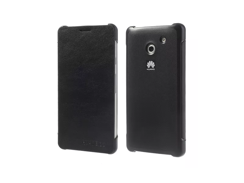 Cover Flip a Portafoglio Super Slim per Huawei Ascend D2 (Nero)