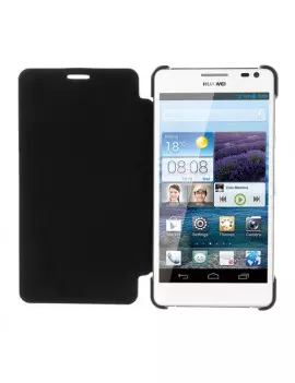 Cover Flip a Portafoglio Super Slim per Huawei Ascend D2 (Nero)