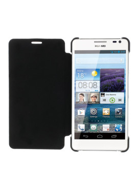 Cover Flip a Portafoglio Super Slim per Huawei Ascend D2 (Nero)
