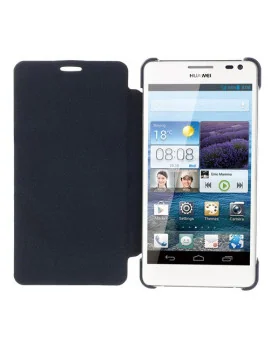 Cover Flip a Portafoglio Super Slim per Huawei Ascend D2 (Blu)