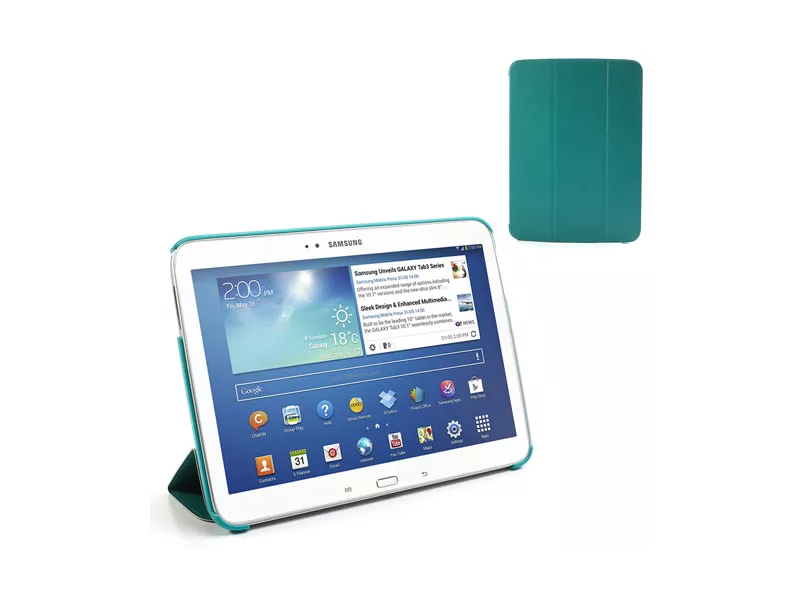 Custodia Pieghevole in Ecopelle per Samsung Galaxy Tab 3 101 Verde Custodia Pieghevole in Ecopelle per Samsung Galaxy Tab 3 101 Verde