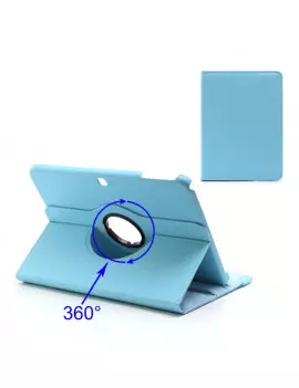 Custodia Pieghevole 360 in Ecopelle per Samsung Galaxy Tab 3 101 Azzurro 5712579075802