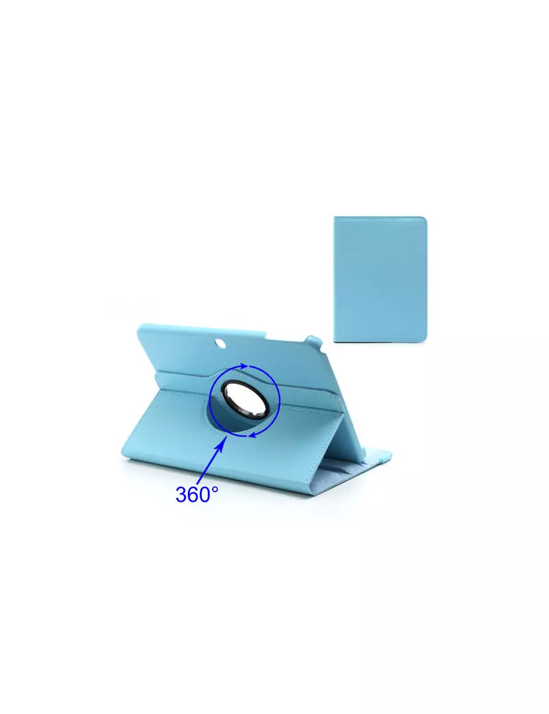 Custodia Pieghevole 360 in Ecopelle per Samsung Galaxy Tab 3 101 Azzurro 5712579075802 Custodia Pieghevole 360 in Ecopelle per Samsung Galaxy Tab 3 101 Azzurro 5712579075802