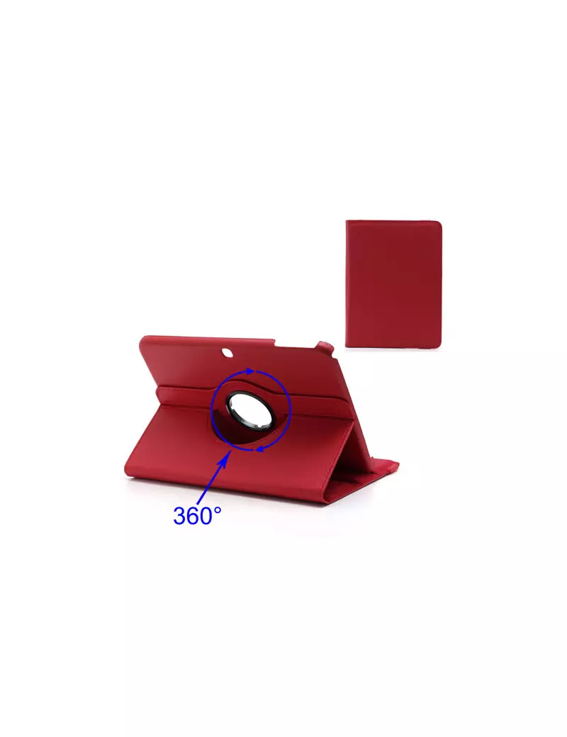 Custodia Pieghevole 360 in Ecopelle per Samsung Galaxy Tab 3 101 Rosso 5712579064240 Custodia Pieghevole 360 in Ecopelle per Samsung Galaxy Tab 3 101 Rosso 5712579064240