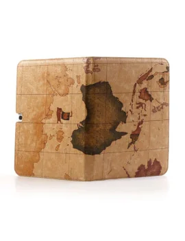 Custodia Pieghevole in Ecopelle Stampa Mondo per Samsung Galaxy Tab 3 101 5712579078032