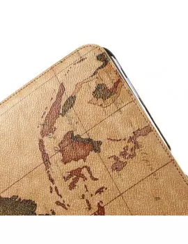 Custodia Pieghevole in Ecopelle Stampa Mondo per Samsung Galaxy Tab 3 101 5712579078032