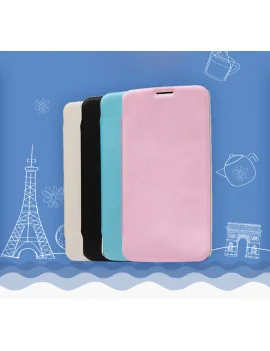 Cover Flip a Portafoglio Luxury in TPU per LG G Flex D950 D955 D958 D959 (Azzurro)