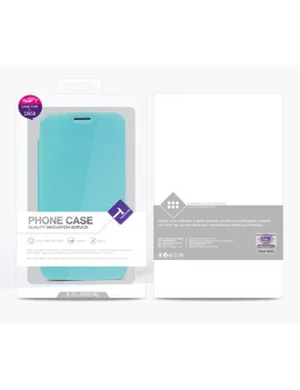 Cover Flip a Portafoglio Luxury in TPU per LG G Flex D950 D955 D958 D959 (Azzurro)