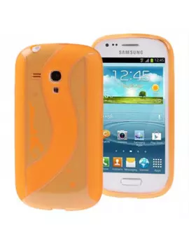 Cover in Silicone per Samsung Galaxy S3 Mini i8190 Giallo 4250623624558