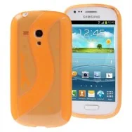 Cover in Silicone per Samsung Galaxy S3 Mini i8190 (Giallo)