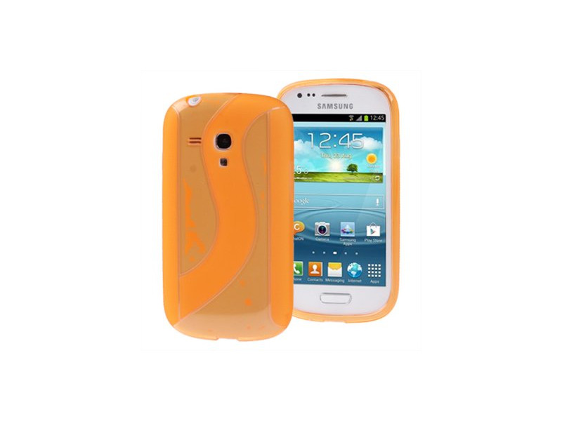 Cover in Silicone per Samsung Galaxy S3 Mini i8190 Giallo 4250623624558