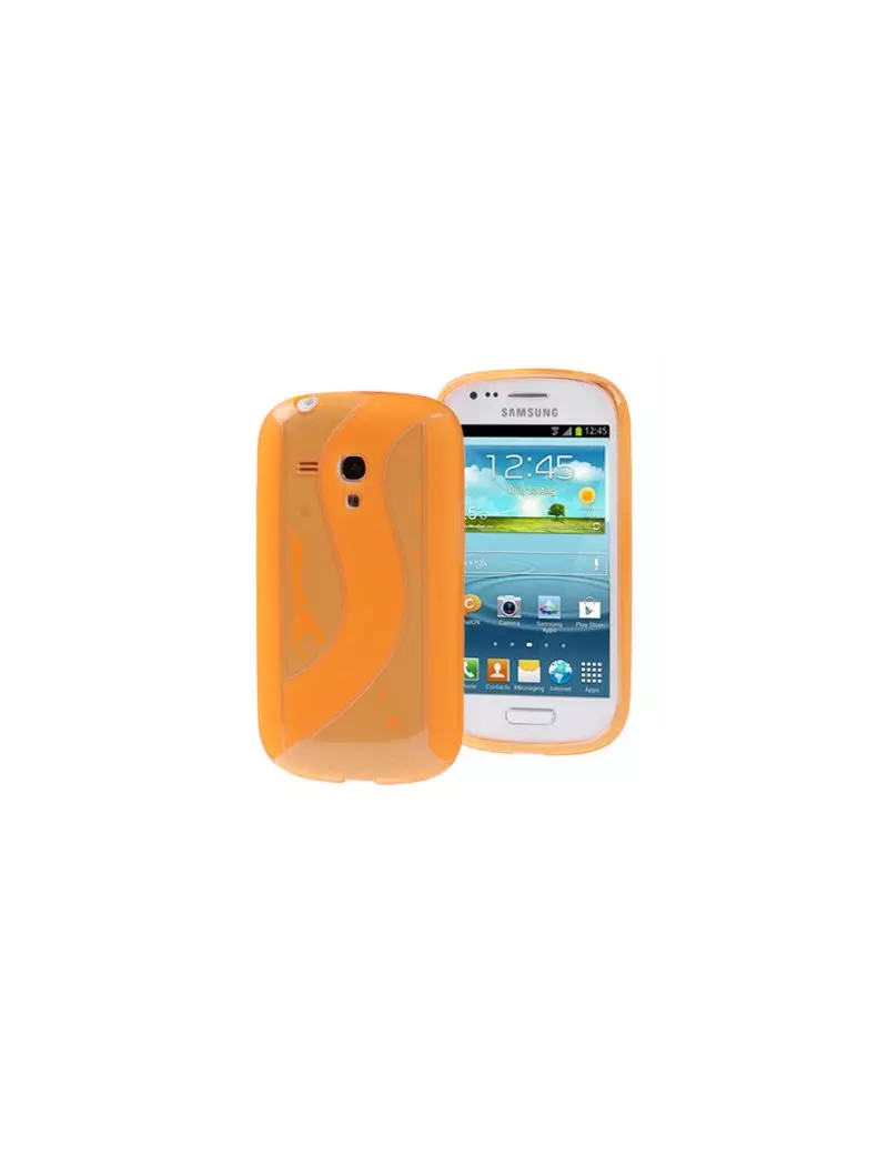 Cover in Silicone per Samsung Galaxy S3 Mini i8190 Giallo 4250623624558