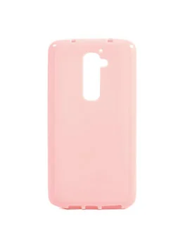 Cover in Silicone per LG G2 Optimus D801 (Rosa)