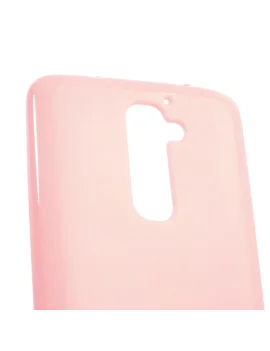 Cover in Silicone per LG G2 Optimus D801 (Rosa)