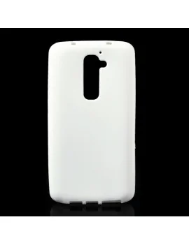 Cover in Silicone per LG G2 Optimus D801 (Bianco)