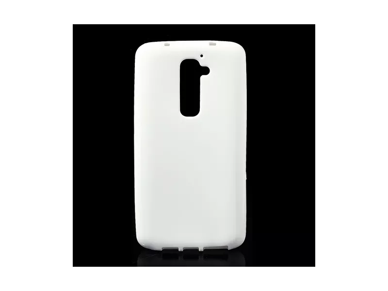Cover in Silicone per LG G2 Optimus D801 Bianco