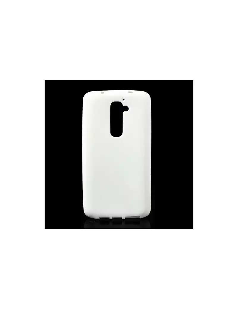 Cover in Silicone per LG G2 Optimus D801 Bianco