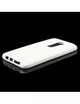 Cover in Silicone per LG G2 Optimus D801 Bianco