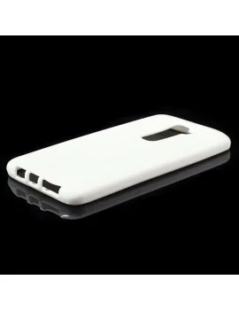 Cover in Silicone per LG G2 Optimus D801 (Bianco)