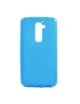 Cover in Silicone per LG G2 Optimus D801 (Azzurro)