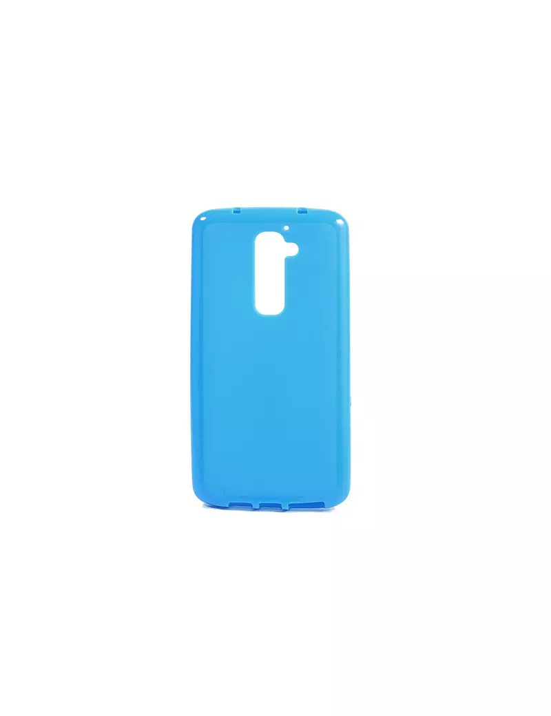 Cover in Silicone per LG G2 Optimus D801 Azzurro