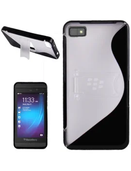 Cover in TPU Rigido BlackBerry Z10 (Nero e Bianco)