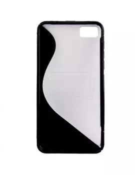 Cover in TPU Rigido per BlackBerry Z10 Nero/Bianco 3663824012146