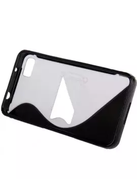Cover in TPU Rigido per BlackBerry Z10 Nero/Bianco 3663824012146