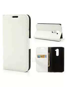 Cover Flip a Portafoglio per LG Optimus G2 D801 (Bianco)