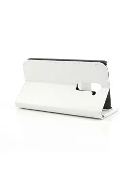 Cover Flip a Portafoglio per LG Optimus G2 D801 (Bianco)