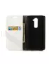 Cover Flip a Portafoglio per LG Optimus G2 D801 (Bianco)