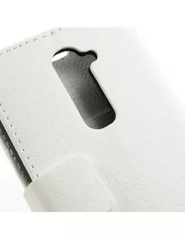 Cover Flip a Portafoglio per LG Optimus G2 D801 (Bianco)