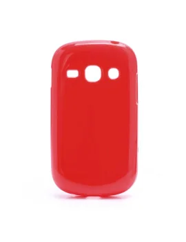 Cover Silicone per Samsung Galaxy Fame S6810 (Rosso)