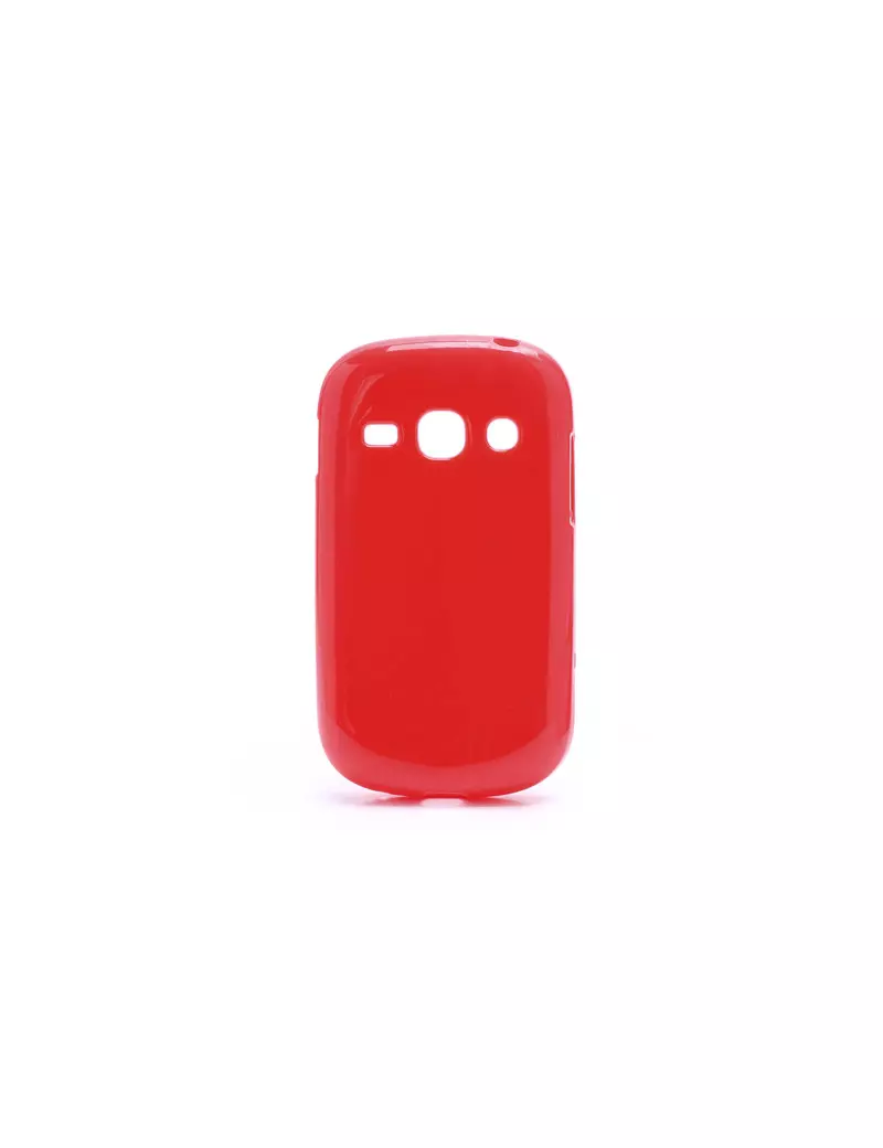 Cover in Silicone per Samsung Galaxy Fame S6810 Rosso