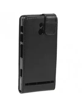 Cover Flip Magnetica in Ecopelle per Sony Xperia P LT22i (Nero)