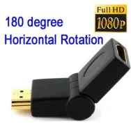 Adattatore HDMI 180° Maschio/Femmina 19 Pin (Placcato Oro)