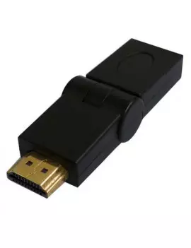 Adattatore HDMI 180° Maschio/Femmina 19 Pin (Placcato Oro)